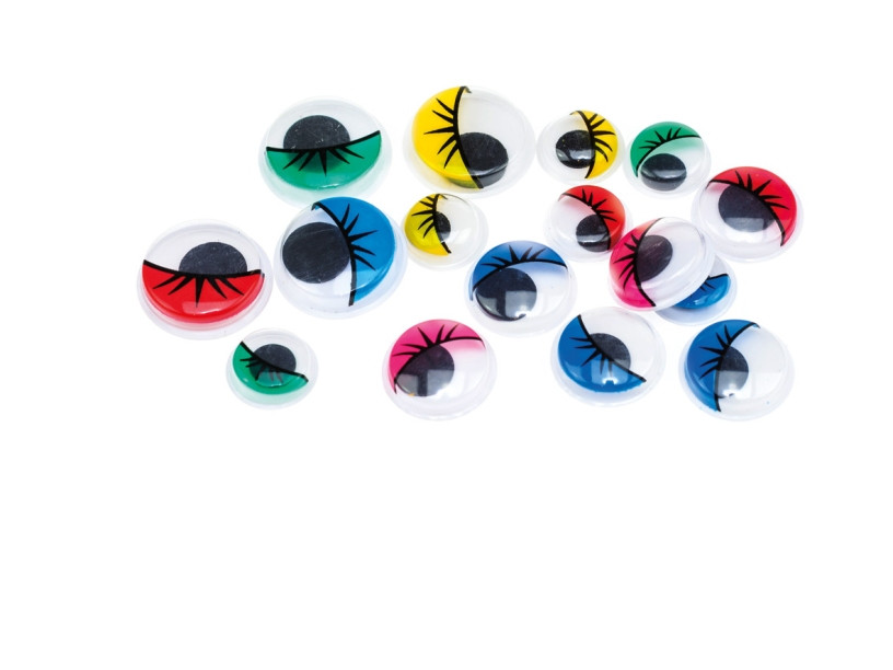 Ruchome oczka kol. rzęsy 12/15/18mm RO16 Brewis